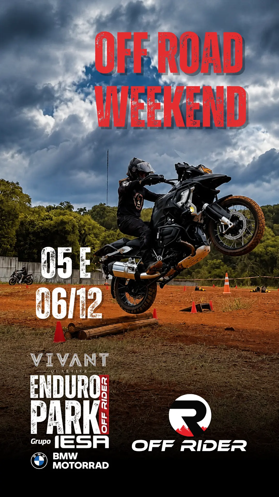 Arte do OffRoad WeekEnd no Enduro Park